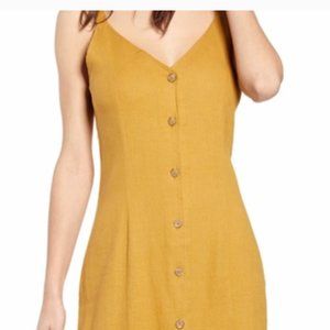Yellow linen dress by BP